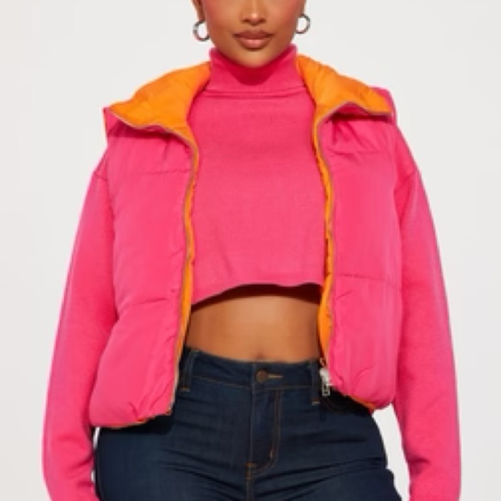 reversible puffer vest